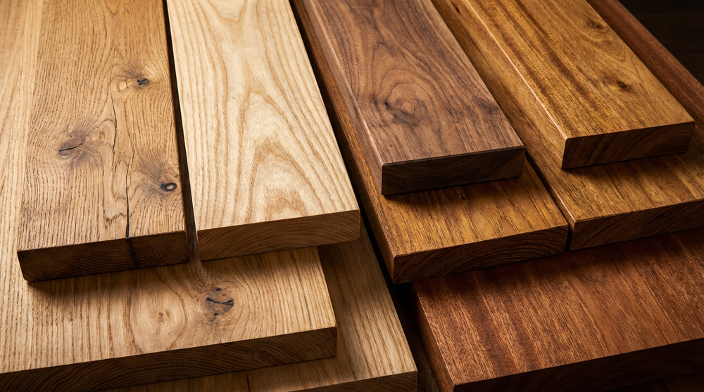 Premium timber grain macro