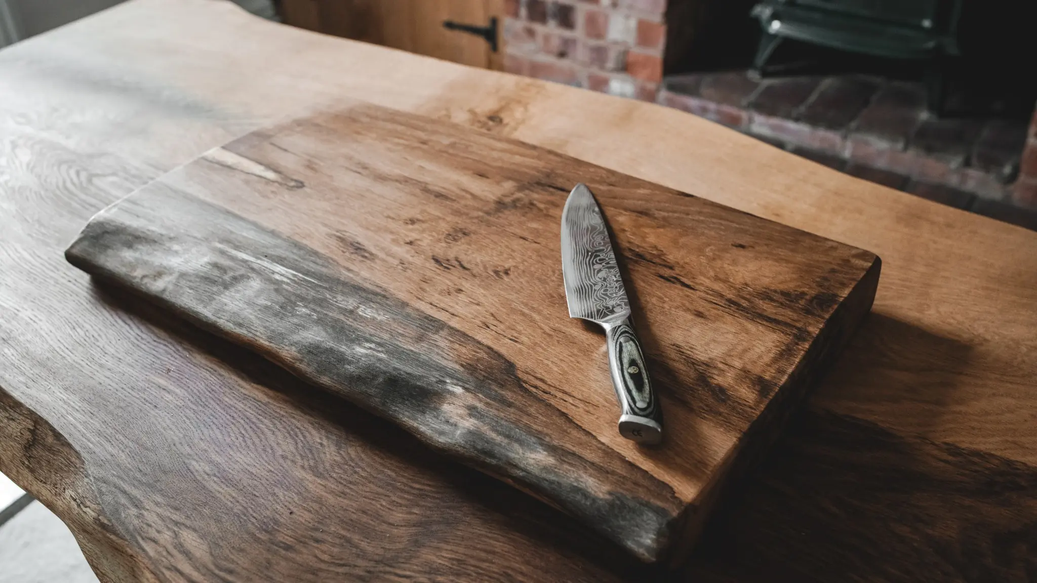 Handmade hardwood chopping board